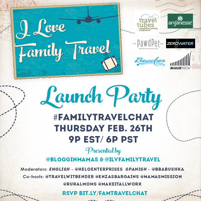 I Love Family Travel Launch Party #FamilyTravelChat 2-26-15 at 9p EST