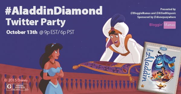 Aladdin Twitter Party 10-13-15 at 9p EST #AladdinDiamond