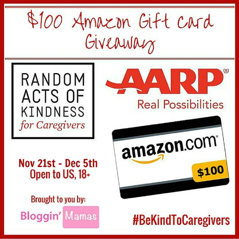 Random Acts of Kindness Giveaway AARP- Win $100 Amazon Giftcard- Ends 12-5-15