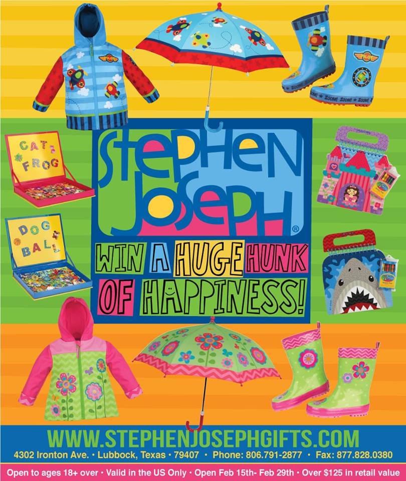Stephen Joseph Giveaway Ends 2-29-16 US 18+
