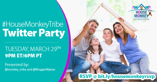 House Monkey Twitter Party 3-29-16 at 9p EST RSVP bit.ly/housemonkeyrsvp