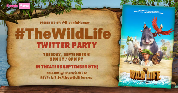 The Wild Life Twitter Party 9-6-16 at 9p ET. RSVP: bit.ly/thewildlifersvp
